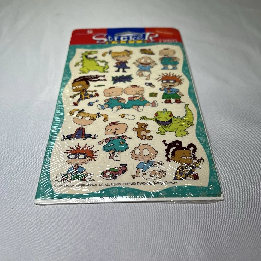 Vintage Nickelodeon Rugrats 1997 Stickers 2 Sheets American Greetings Sealed‎